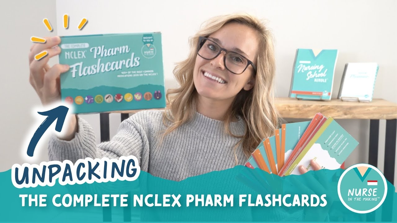 Unpacking The Complete NCLEX Pharm Flashcards Nursing Notes NurseInTheMaking YouTube