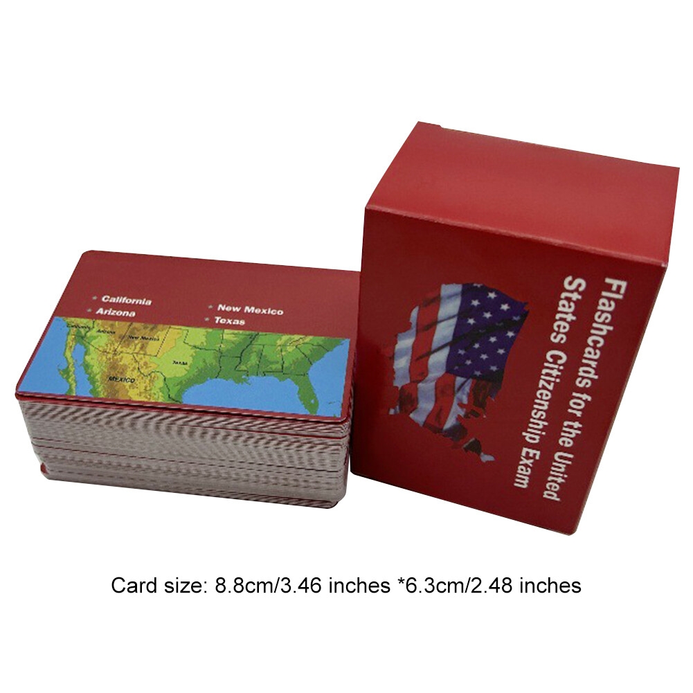 US Citizenship Flash Cards For The United States Citizenship Exam EBay de