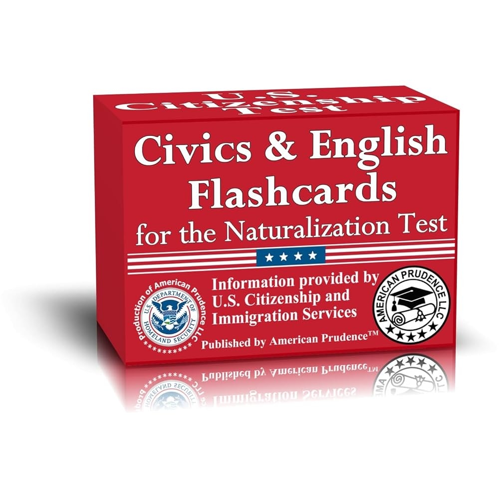 US Citizenship Test Civics Flash Cards For The Naturalization Exam With All Official 128 USCIS Questions And Answers Illustrated Pocket Box Set Flashcards To Help Study For The American Civics Immigration