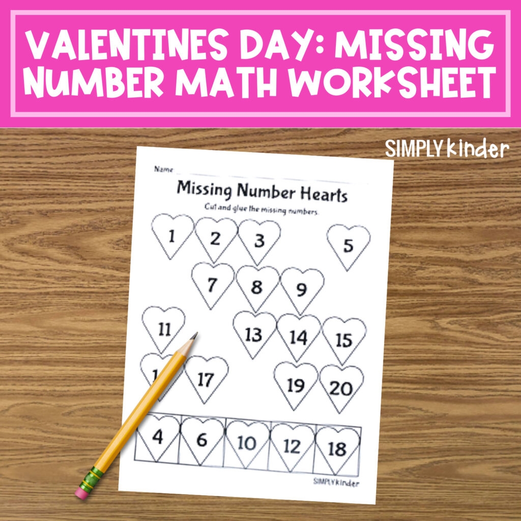 valentines day math worksheets
