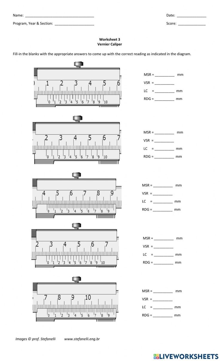 practice micrometer reading worksheet