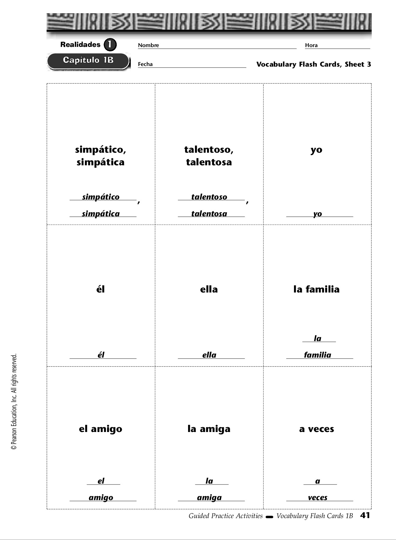 Vocabulary Flash Cards Sheet 2 Flip EBook Pages 1 8 AnyFlip