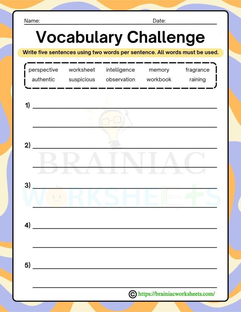 Vocabulary Sentences Writing English Worksheet For Class 4 Brainiac Worksheets Vocabulary Sentences Writing English Worksheet For Class 4 Brainiac Worksheets
