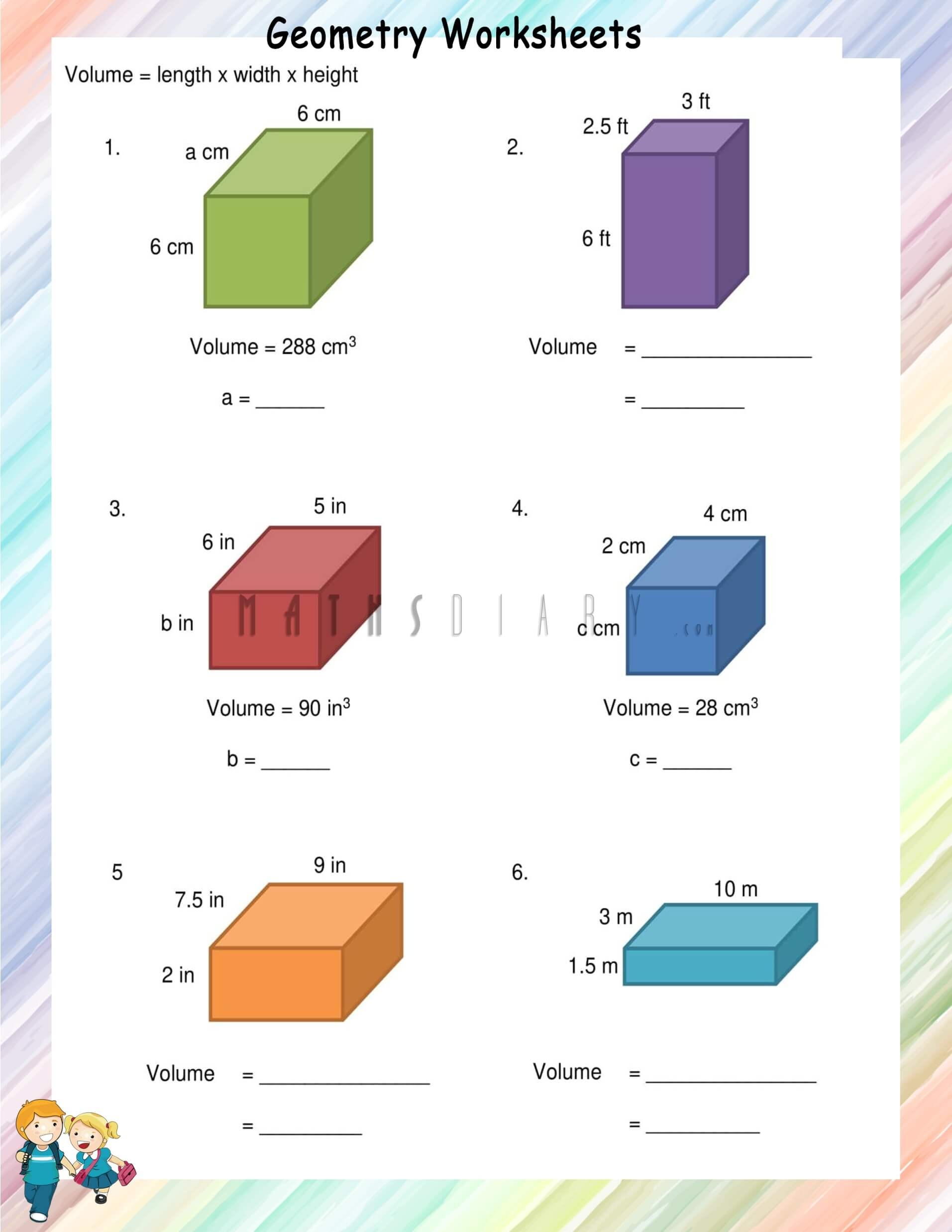 Volume Of Rectangular Prisms And Cubes Math Worksheets Worksheets Library