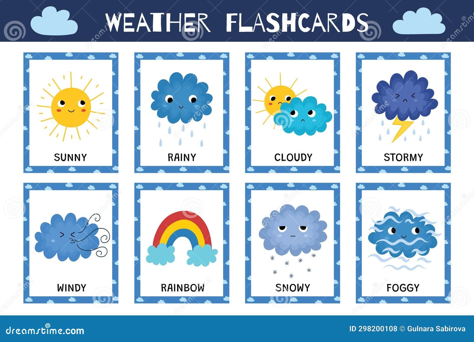 Weather Flashcards Stock Illustrations 37 Weather Flashcards Stock Illustrations Vectors Clipart Dreamstime
