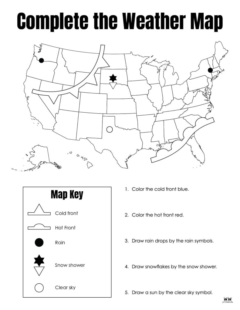 reading a weather map worksheet reading a weather map worksheet