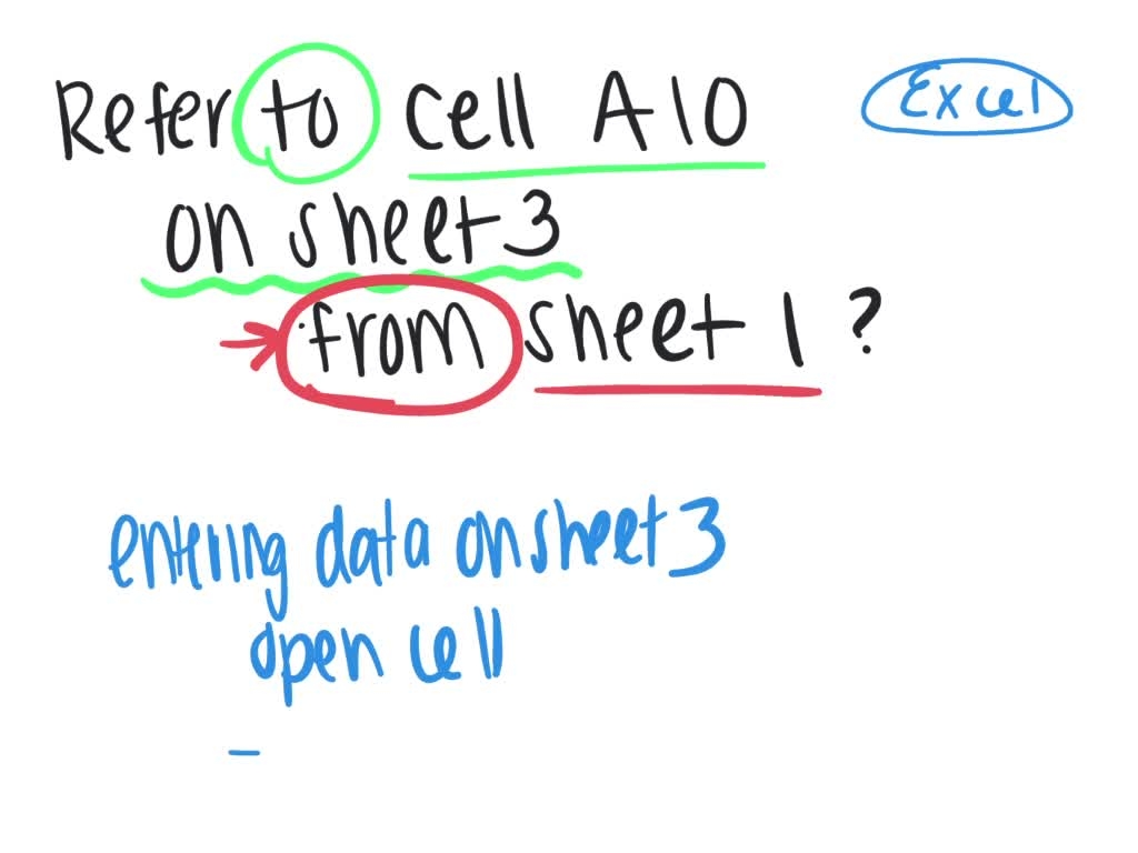 What Is The Correct Way To Refer Cell A1 In Sheet 1 From Sheet 2 18074