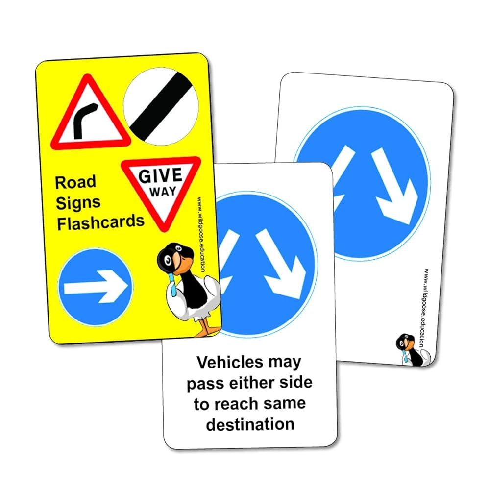 Wildgoose Education Road Sign Flashcards Warning And Mandatory Signs Set Amazon de Stationery Office Supplies