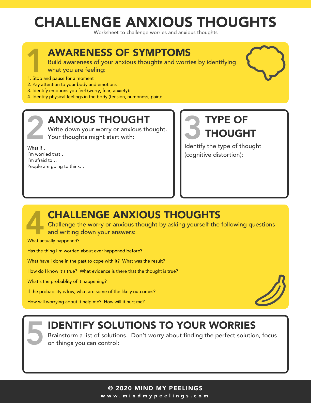 Worksheets And Infographics Mind My Peelings