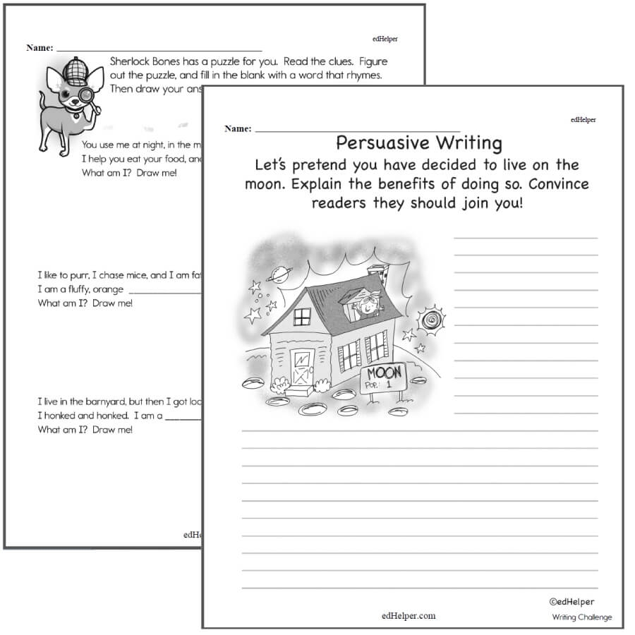 writing for 3rd graders worksheets