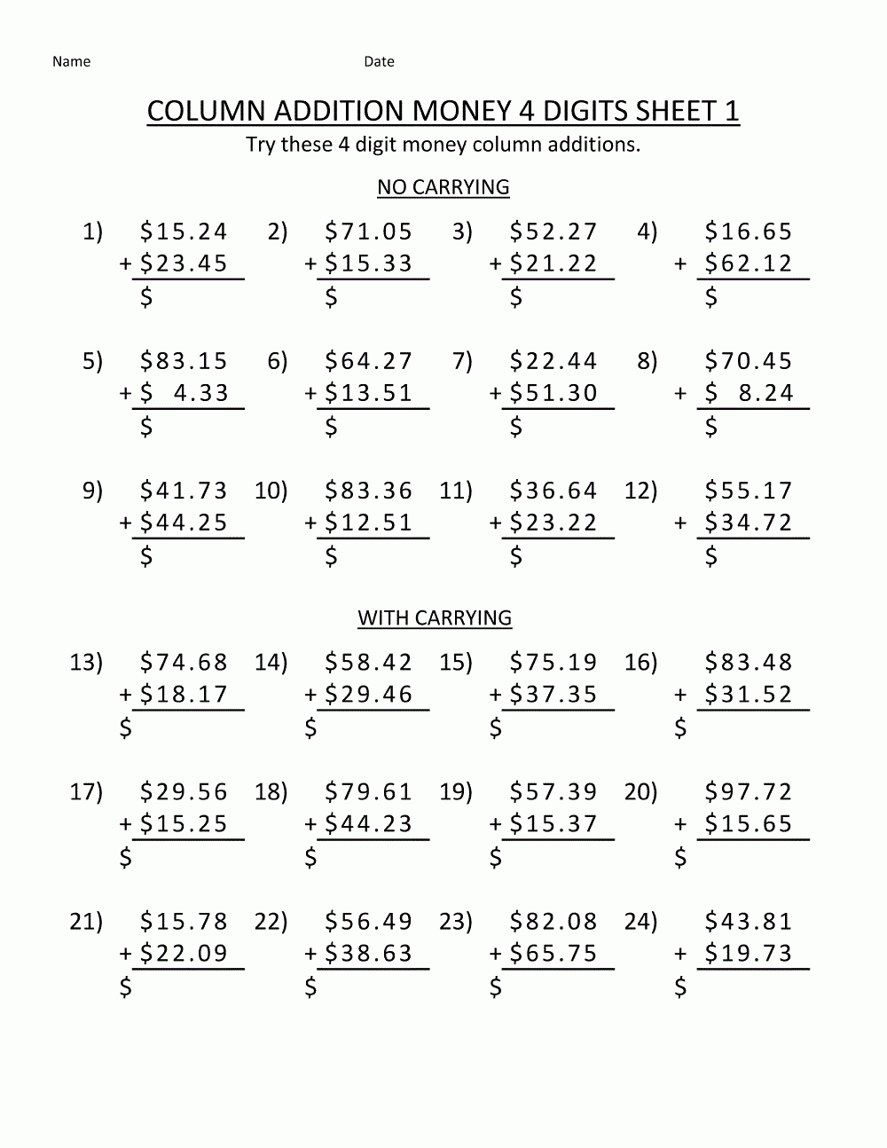 Year 4 Maths Worksheets K5 Worksheets